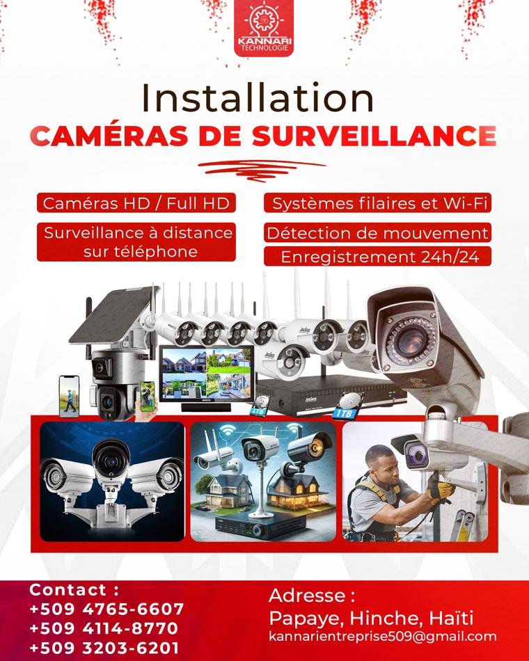 Installation de caméras de surveillance par Kannari